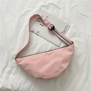 Reflective Straps Shoulder Bag Women Crossbody Hobo Oxford