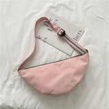 Reflective Straps Shoulder Bag Women Crossbody Hobo Oxford