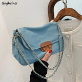 Shoulder Bag Denim Patchwork Crossbody High Female Messenger Bag