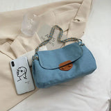 Shoulder Bag Denim Patchwork Crossbody High Female Messenger Bag