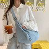 Denim Crossbody Shoulder Bag Vintage Casual Tote
