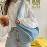 Denim Crossbody Shoulder Bag Vintage Casual Tote