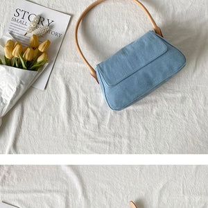 Women's Denim Shoulder Bag Crossbody Style Retro