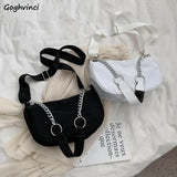 Shoulder Bags Women Chains Underarm PopularBag High Street Harajuku