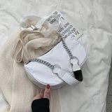 Shoulder Bags Women Chains Underarm PopularBag High Street Harajuku