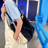 Shoulder Bags Women Patchwork Bow Sweet Large Capacity Shopping Canvas Bag