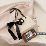 Women's Diamond Lattice Shoulder Bag Office Ladies Cross Body Vintage