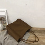 Shoulder Bags Women Large Capacity Handbag Retro Harajuku Canvas Crossbody