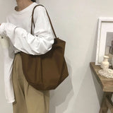 Shoulder Bags Women Large Capacity Handbag Retro Harajuku Canvas Crossbody