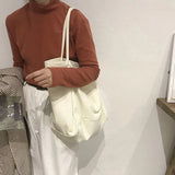 Shoulder Bags Women Large Capacity Handbag Retro Harajuku Canvas Crossbody