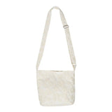 Women Floral Embroidery Canvas Crossbody School Bag
