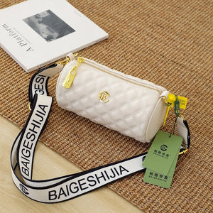 Plaid Mini Crossbody Bag Women Shoulder Bag Beige