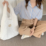 Floral Jacquard Shoulder Bag Large Capacity All-match Handbag