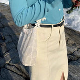 Women Floral Lace Shoulder Bag Sweet Cross-body Handbag All-match Stylish