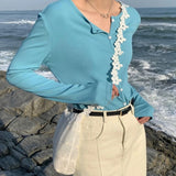 Women Floral Lace Shoulder Bag Sweet Cross-body Handbag All-match Stylish