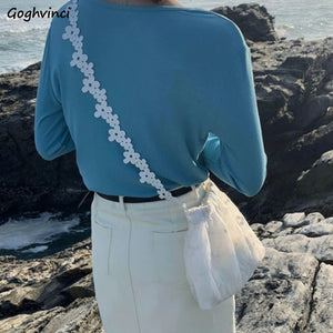 Women Floral Lace Shoulder Bag Sweet Cross-body Handbag All-match Stylish