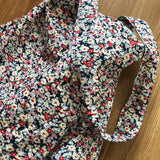 Floral Shoulder Bag Women Thin Cotton Tote Big Capacity Sling Crossbody