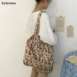 Floral Vintage Totes Big Capacity Shoulder Bag