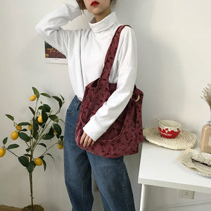 Floral Vintage Totes Big Capacity Shoulder Bag