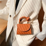 Shoulder Bag Women Handle Handbag Chain Cross-body PU Leather