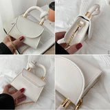 Shoulder Bag Women Handle Handbag Chain Cross-body PU Leather