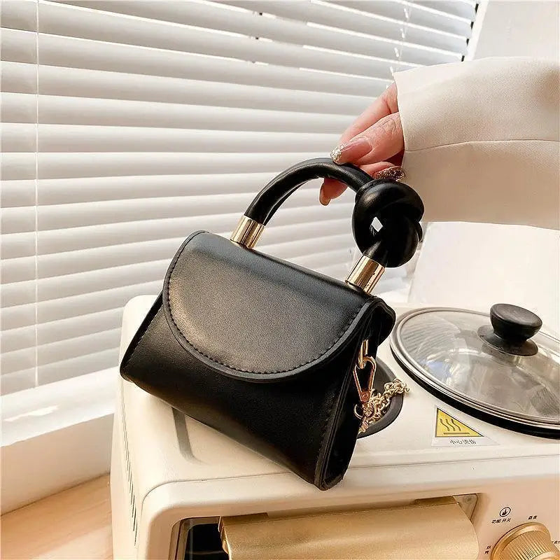 Shoulder Bag Women Handle Handbag Chain Cross-body PU Leather