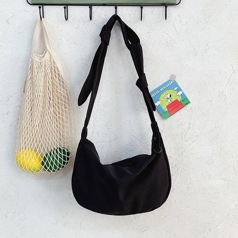 Shoulder Bags Women Japanese Style Harajuku Hip-pip Cross Body Canvas Bag