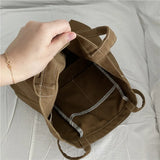 Shoulder Bags Women Large Capacity Canvas Casual Tote Solid Students All-match C