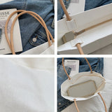 Canvas Casual Tote Bag Women Large Capacity Shoulder Bag