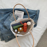 Canvas Casual Tote Bag Women Large Capacity Shoulder Bag