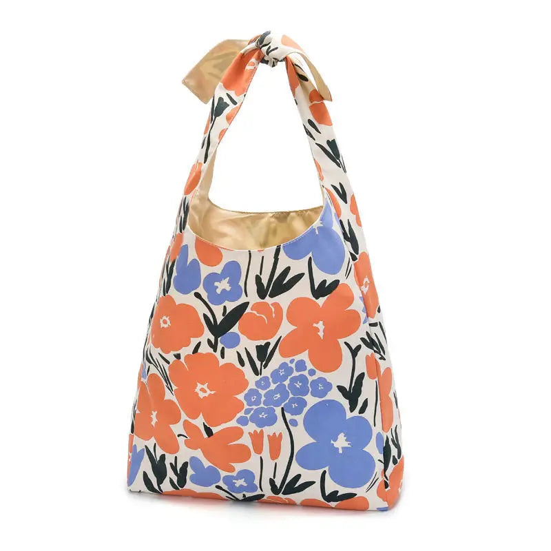 Canvas Floral Print Harajuku Female Shoulder Bag