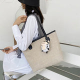 Shoulder Bags Women Large Capacity Casual Totes Canvas Waterproof Handbags