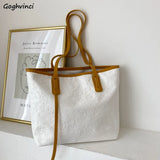 Shoulder Bags Women Large Capacity Casual Totes Cartoon Pattern Soft Handbags