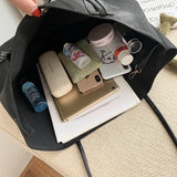 Canvas Shoulder Bag Large Capacity Casual Tote Handbag