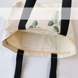 Women Shoulder Bag Leaves Print Harajuku Big Totes