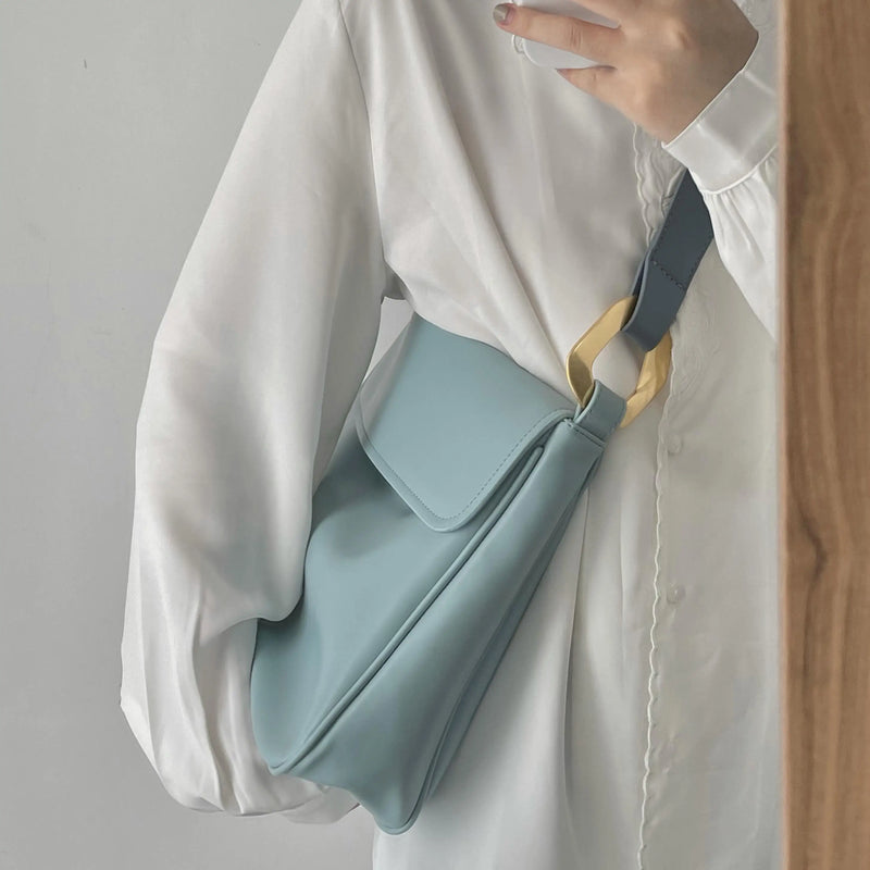Shoulder Bags Women Large Capacity PU Leather All-match School Travel C