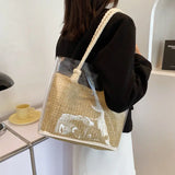 Shoulder Bags Women Large Capacity PVC Transparent Big Totes Son-mother Handbags