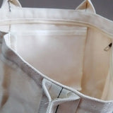 Large Capacity Canvas Shoulder Bag Zipper Handbag