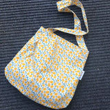 Lemon-printed Shoulder Bag Women Cotton Big Capacity Satchel