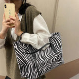 Leopard Shoulder Bag Women High Street Underarm PU Tote Handbag