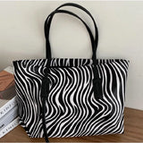Leopard Shoulder Bag Women High Street Underarm PU Tote Handbag