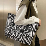 Leopard Shoulder Bag Women High Street Underarm PU Tote Handbag