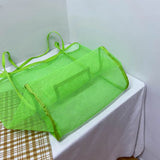 Mesh Casual Transparent Underarm Bag Womens Shopping Large Capacity