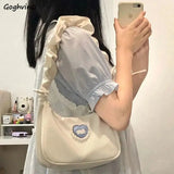Nylon Cartoon Rabbit Shoulder Bag Girls Lace Zipper Ins Retro