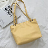 Women PU Leather Shoulder Bag Large Tote Underarm OL Office