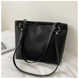 Women PU Leather Shoulder Bag Large Tote Underarm OL Office