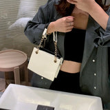 Shoulder Bags Women PU Leather Chains Cross Body Flap Handbags