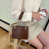 Shoulder Bags Women PU Leather Chains Cross Body Flap Handbags