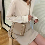Shoulder Bags Women PU Leather Chains Cross Body Flap Handbags