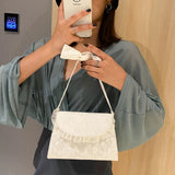Shoulder Bags Women PU Leather Lace Bow Sweet Ladies Flaps Vintage Chain-bag